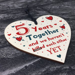 Funny Rude 5th Anniversary Gift For Husband Wife Gift For Him