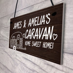 Novelty Caravan Personalised Sign Novelty Caravan Motorhome