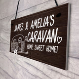 Novelty Caravan Personalised Sign Novelty Caravan Motorhome