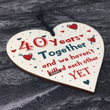 Funny Rude 40th Anniversary Gift For Husband Wife Gift For Him